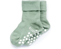 KipKep Blijf-Sokken Antislip - Pale Green - 18-24 maanden - sokken antislipzool - dreumes, peuter - zakken niet af - stay-on-socks - schoenmaat 22-23
