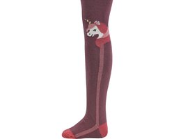 Maillot Ewers Kindermaat - Lila & Roze met Eenhoorn - Lurex roze/goudkleurige streep-110/116