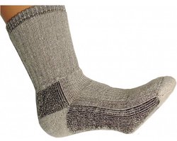 Merino Wollen Kinder Sokken 31/34 - Grijs - 2 paar