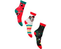 Mickey Mouse - Sokken Mickey Mouse - Kerst - 3 paar - maat 27-30