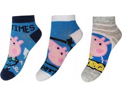Peppa Pig Multipack Unisex Enkelsokken - 27-30