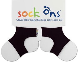 Playshoes - Sock Ons 6/12 maanden - Opensokjes - Zwart - 1 paar