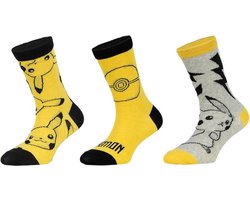 Pokémon- sokken Pokemon - 3 paar - jongens - maat 23/26