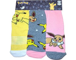 Pokémon- sokken Pokemon - 3 paar - meisjes - maat 23/26