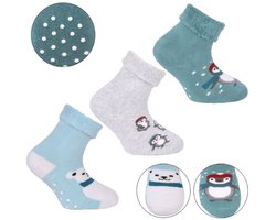 Set van 3 paar anti-slip sokken van Baby-Slofje maat 21/22