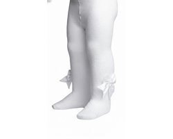 Soft Touch - Jacquard Maillot met Strik - Wit - Maat 0-3 mnd - 62