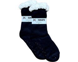 Sukats® Huissokken - Homesocks - Maat 36-41 - Dames Huissokken - Antislip Sokken - Fluffy Sokken - Slofsokken - Variant 151 - Meerdere Maten en Varianten - Verwarmde Sokken
