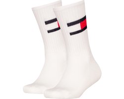Tommy Hilfiger Kinder Sportsokken 2-Pack Wit