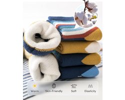 Warme sokken met badstof voering voor jongens (5 paar, medium) (leeftijd 1-3 jaar)