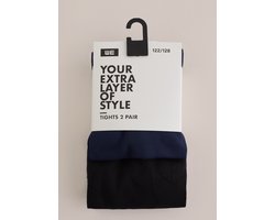 WE Fashion Meisjes panty 2-pack, 50 denier