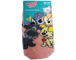 Woezel en Pip - Sokken - 2 Paar - Roze - Maat 19-22