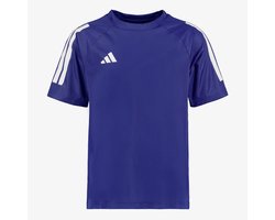 Adidas J SERE kinder sport T-shirt blauw - Maat 128/134
