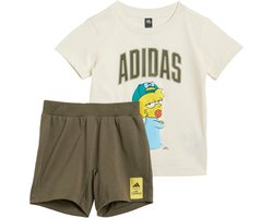adidas Sportswear De Simpsons T-shirt Set Kids - Kinderen - Wit