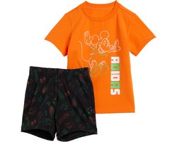 adidas Sportswear Disney Mickey Mouse T-shirt Set Kids - Kinderen - Oranje