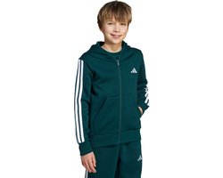 adidas Sportswear Essentials Ritshoodie Kids - Kinderen - Groen