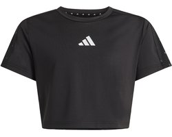 adidas Sportswear Train Essentials Seasonal Print T-shirt - Kinderen - Zwart