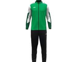 Jako Dynamic Polyesterpak Kinderen - Groen / Wit / Donkergroen | Maat: 140