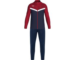 Jako Iconic Polyesterpak Kinderen - Marine / Chilirood | Maat: 140