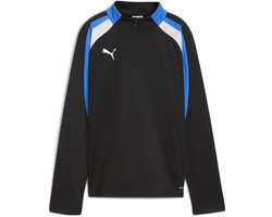 PUMA IndividualLIGA 1/4 Zip Top Jr Unisex Sporttop - PUMA Black-PUMA White-Ultra Blue