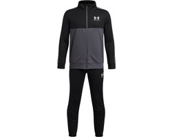 Under Armour UA Rival CB Knit Track Suit-BLK Jongens Trainingspak - Zwart - Castlerock - Wit