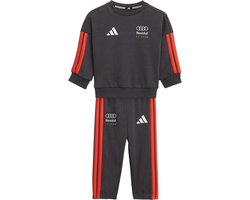 adidas Performance AUDI REVOLUT F1 TEAM DNA BABY JOGGINGPAK MET LANGE MOUWEN - Kinderen - Zwart