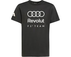 adidas Performance AUDI REVOLUT F1 TEAM DNA GRAPHIC T-SHIRT - Kinderen - Zwart