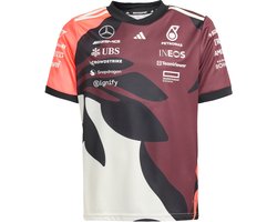 adidas Performance Mercedes - AMG Petronas Formula One Team Driver Jersey Replica Summer Pack Kids - Kinderen - Bordeaux