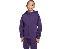 adidas Sportswear adidas Z.N.E. Sportjack met Capuchon en Lange Rits - Kinderen - Paars