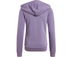 adidas Sportswear Essentials Linear Logo Ritshoodie - Kinderen - Paars