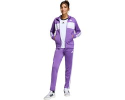 adidas Sportswear Seasonal Essentials Tiberio 3-Stripes Tricot Trainingspak Kids - Kinderen - Paars