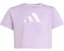 adidas Sportswear Training Essentials Glam Print T-shirt - Kinderen - Zwart