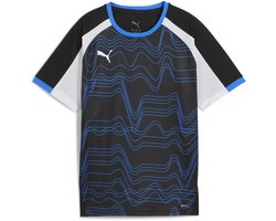 PUMA individualLIGA Graphic Jersey Jr Unisex Sportshirt - PUMA Black-PUMA White-Ultra Blue