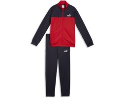 PUMA Poly Colorblock Suit B Unisex Trainingspak - For All Time Red