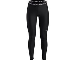 Under Armour HeatGear Legging-BLK Meisjes Sportbroek - Zwart - Wit