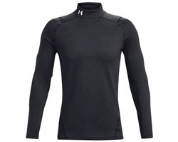 Under Armour UA CG Armour Fitted Mock Heren Sporttrui - Zwart - Wit