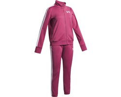 Under Armour UA Knit Track Suit Unisex Trainingspak - Roze - Wit