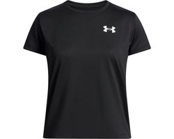 Under Armour UA Tech SSC-BLK Meisjes Sportshirt - Zwart - Wit