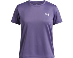 Under Armour UA Tech SSC-PPL Meisjes Sportshirt - Paars Luxe - Wit