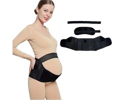 1 artikel - Zwangerschapsondersteuningsband - Zwangerschapsondersteuning - Taille-/rug-/buikondersteuningsband - Buikondersteuningsband - Verstelbaar - Ademend - Zwart - XL - Geschikt voor midden tot late zwangerschap