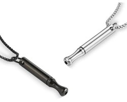 2 Stuks Halskettingen Tegen Angst en Ademhaling - Hulp bij Paniekaanvallen, Meditatie en Ontspanning