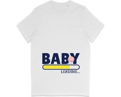 Aankomende Moeder T Shirt – Zwanger – Wit - M