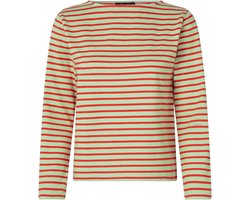 Allecto- Geblokt shirts - Herfst - Katoen - Gestreept - Lange mouwen - Dames - Zwart/Wit - Casual - Geschikt voor alle gelegenheden - Normale pasvorm.