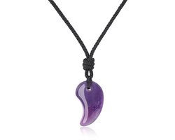 Amethist Ketting met Magatama Hanger - Healing Crystal Sieraad