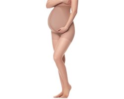 Antie Dames Panty - Zwangerschapspanty – 20 DEN - Medium gloss – Lichtbruin – M - AN-FI-M5108