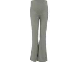 Baby's Only Flared zwangerschapsbroek Glow - Bell Bottom broek gemaakt uit 95% viscose en 5% elastaan - Speciaal ontworpen voor de Zwangerschap - Urban Green - XL