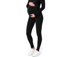 Be Mammy BE-Leggings-02 Dames Zwangerschapsleggings - Lang - Viscose - Elasthan - Zwart - M