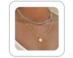 Boho Meerlaagse Pailletten Choker en Halsketting voor Vrouwen