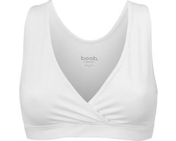 Boob Design - Essential Zwangerschaps - Voedingsbeha - Biologisch Katoen - Wit - Maat XL