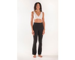 Boob Design - Zwangerschapsyogabroek - Comfortabele Stretch - Met verstelbare banden - Zwart - Maat S