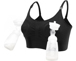 Borstvoedingsbeha - Handsfree voedingsbeha - Geschikt voor borstvoeding - Maat M - Alles-in-één draadloze afkolf- en voedingsbeha in één-ANMI